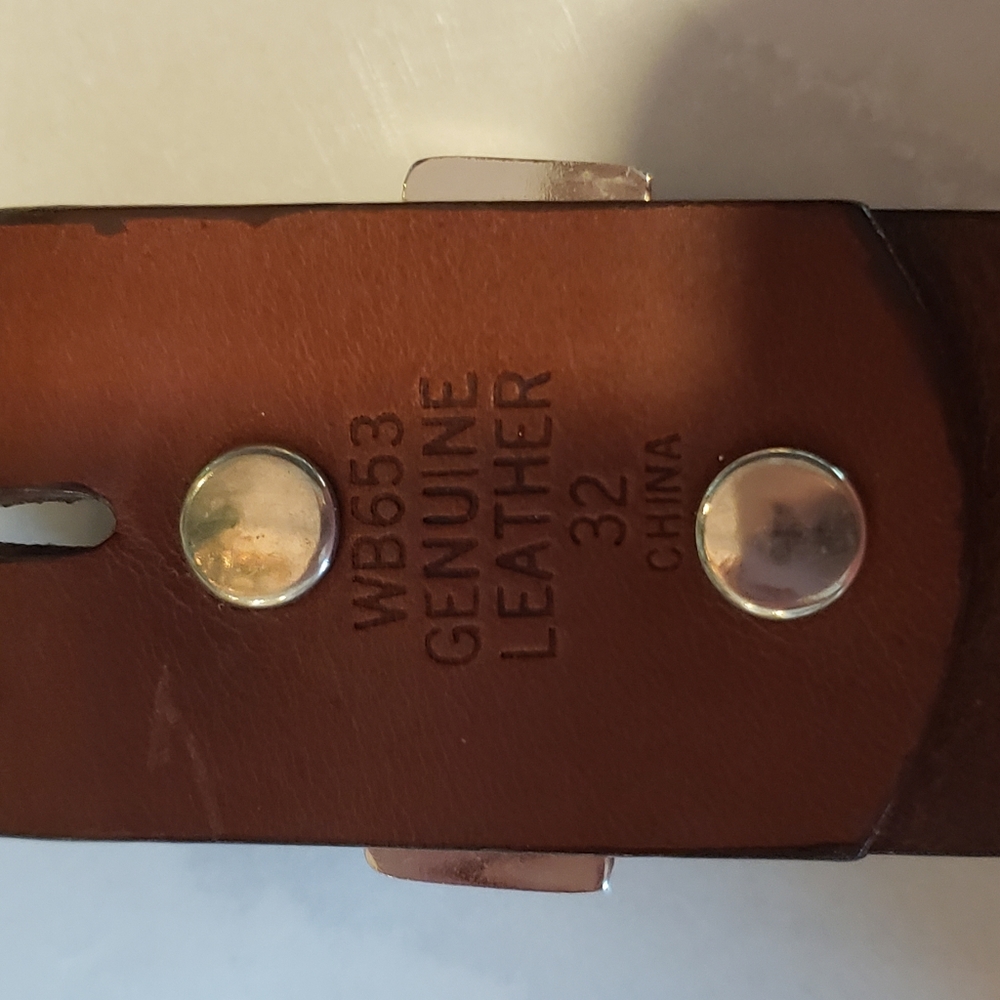 Ranger Belt Company, size 32 belt, brown - Picture 10 of 12
